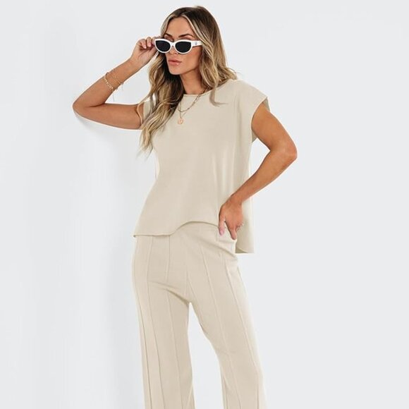 2 Piece Outfit- Casual Dressy Knit Lounge Set - Picture 1 of 5